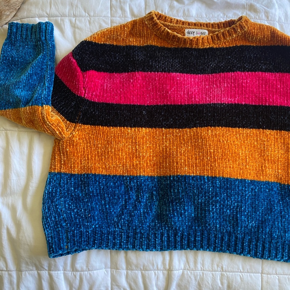 Colorful Striped Sweater by Tory Burch